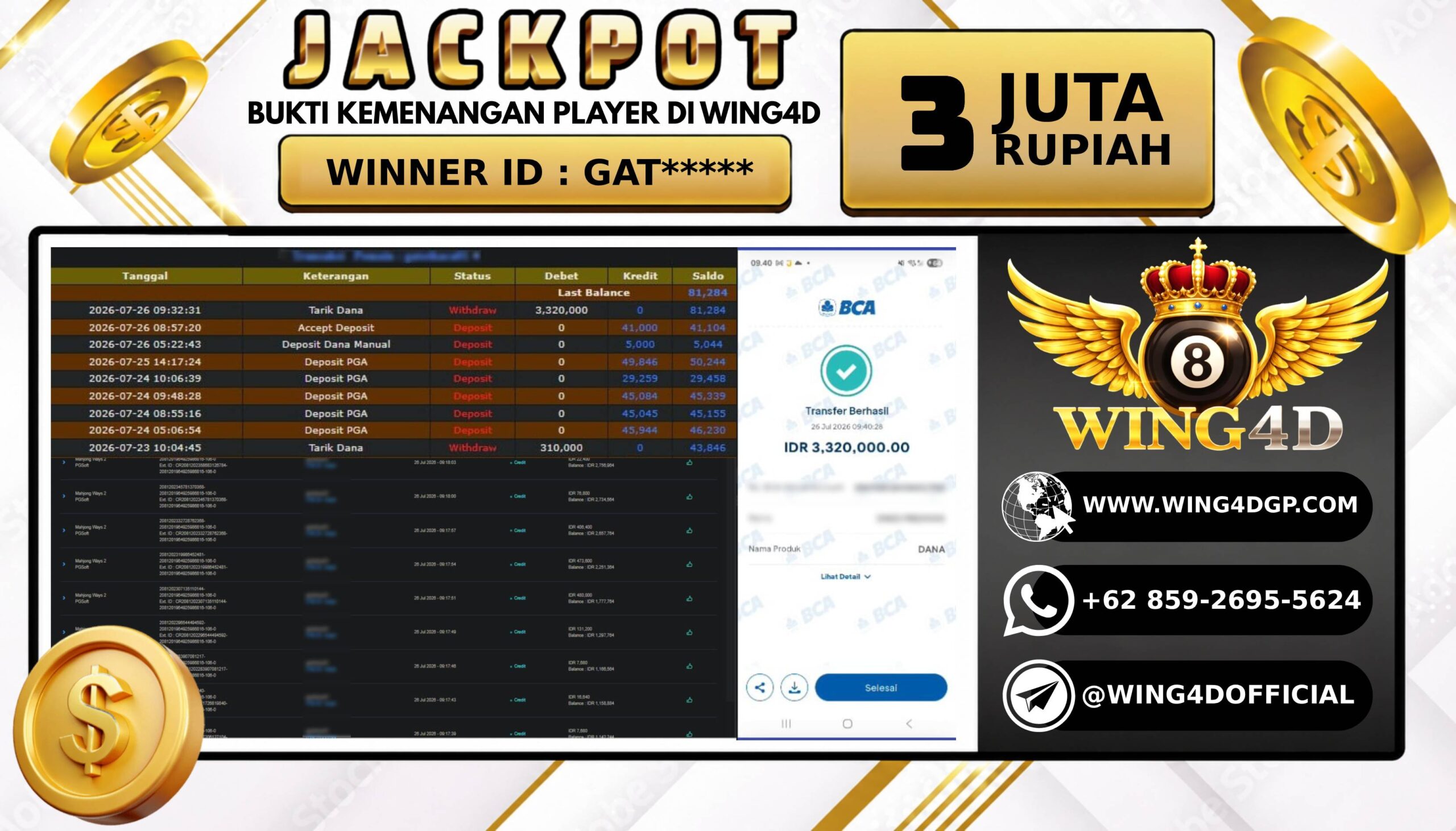 Prediksi WING4D | Prediksi dan RTP Jitu Situs WING4D